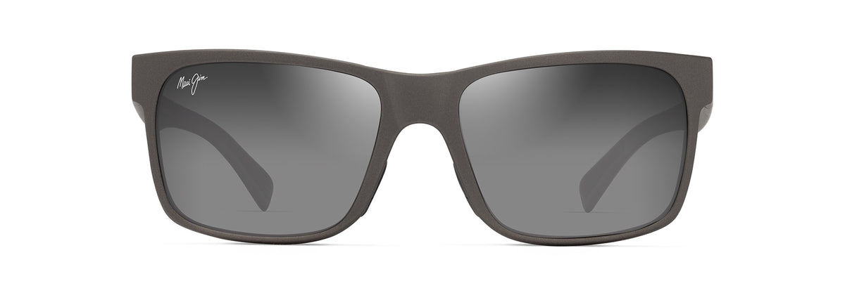 Maui Jim Hoopili sunglasses in Matte Metallic Grey, front view