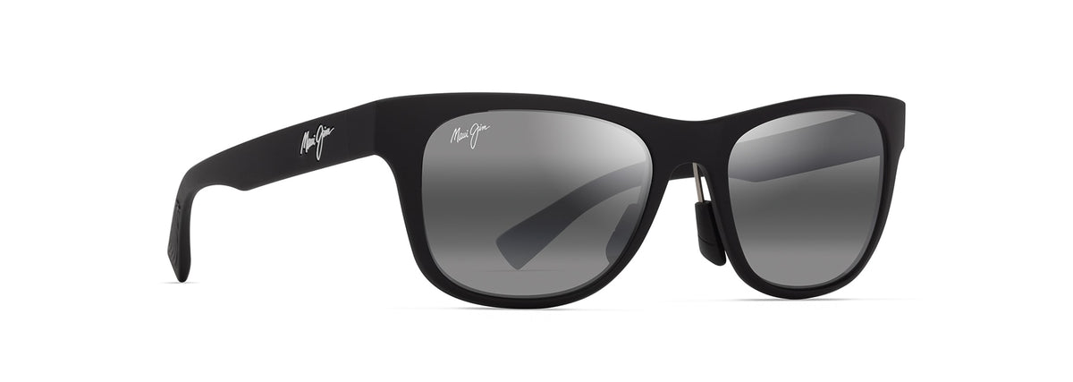 Maui Jim Kapeau sunglasses in Matte Black, angled view
