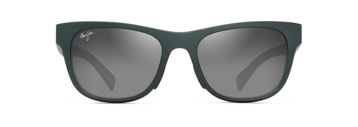 Maui Jim Kapeau sunglasses in Matte Metallic Green, front view