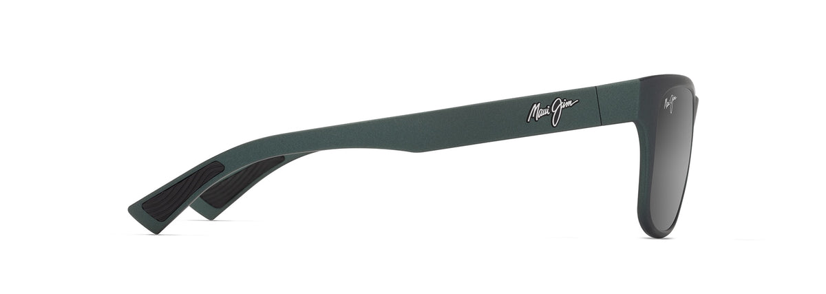 Maui Jim Kapeau sunglasses in Matte Metallic Green, side view