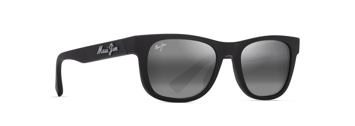 Maui Jim Kaulike sunglasses in Matte Black, angled view