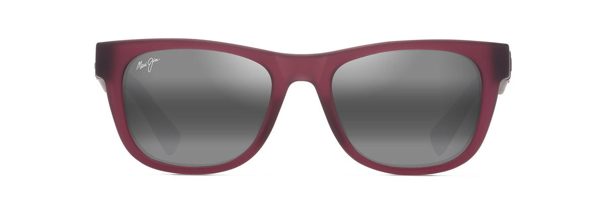 Maui Jim Kaulike sunglasses in Matte Transparent Fuchsia, front view