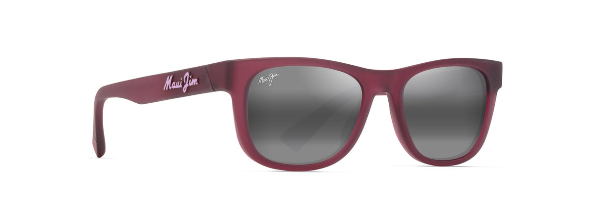 Maui Jim Kaulike sunglasses in Matte Transparent Fuchsia, angled view
