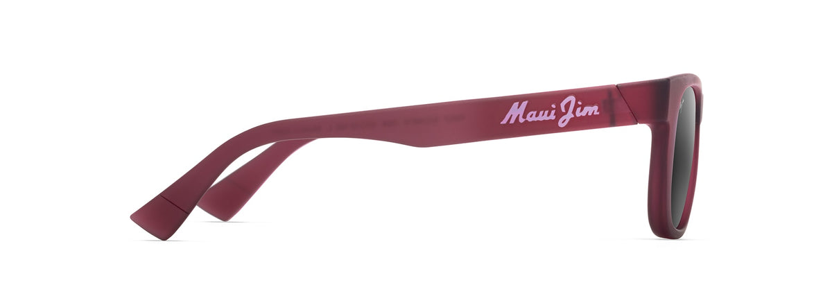 Maui Jim Kaulike sunglasses in Matte Transparent Fuchsia, side view