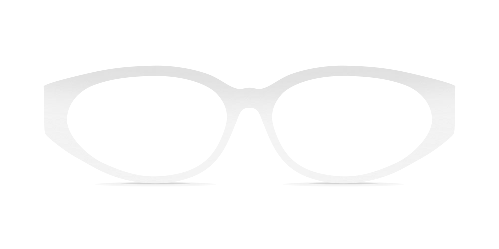 Nina Mûr Viki eyeglasses in White High Gloss — handcrafted Madrid birch wood frame