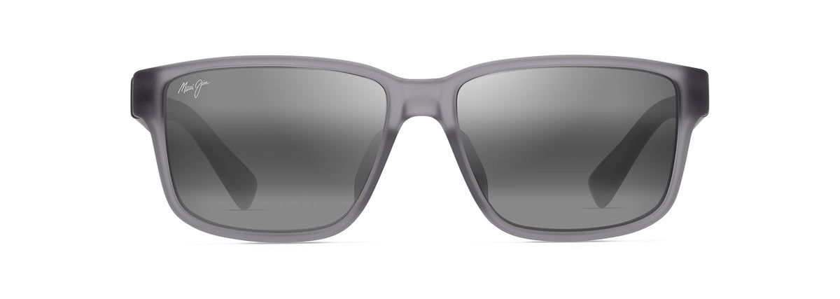 Maui Jim Kuniahi AF sunglasses in Matte Transparent Grey, front view