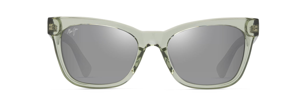 Maui Jim Hiwahiwa sunglasses in Shiny Transparent Sage, front view