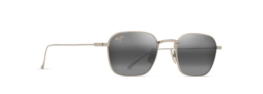 Maui Jim Mekala sunglasses in Matte Light Gold, angled view