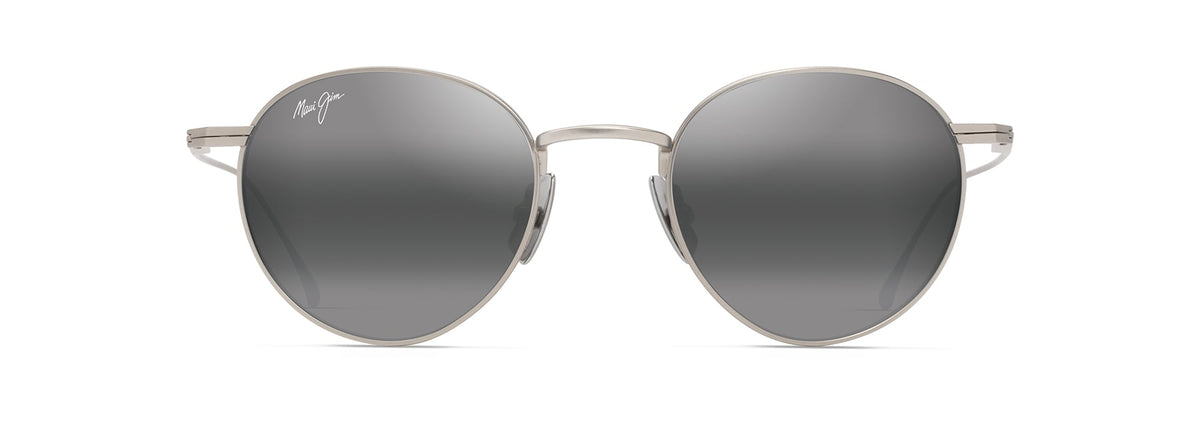 Maui Jim Kaapeha sunglasses in Matte Silver, front view