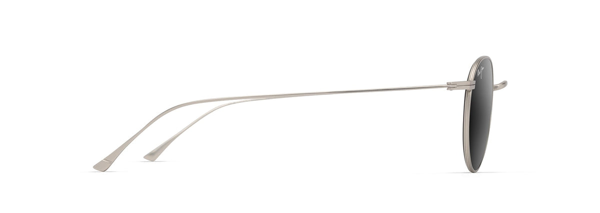 Maui Jim Kaapeha sunglasses in Matte Silver, side view