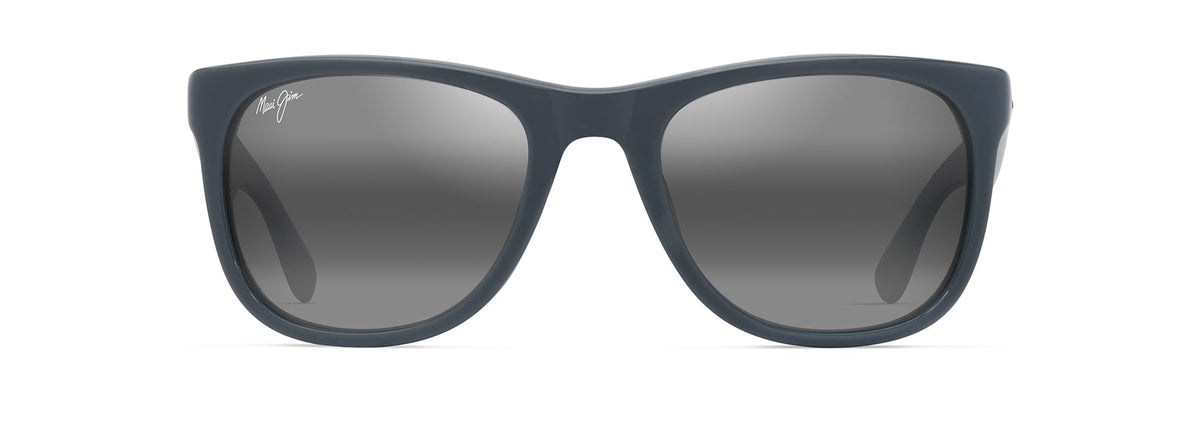 Maui Jim Kikonia sunglasses in Shiny Solid Greyish Blue, front view