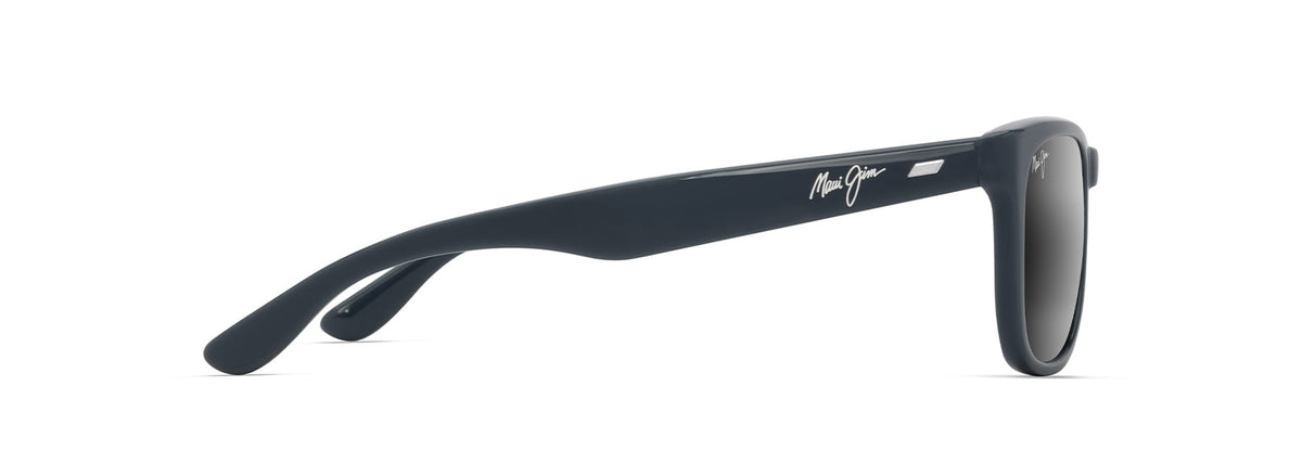 Maui Jim Kikonia sunglasses in Shiny Solid Greyish Blue, side view