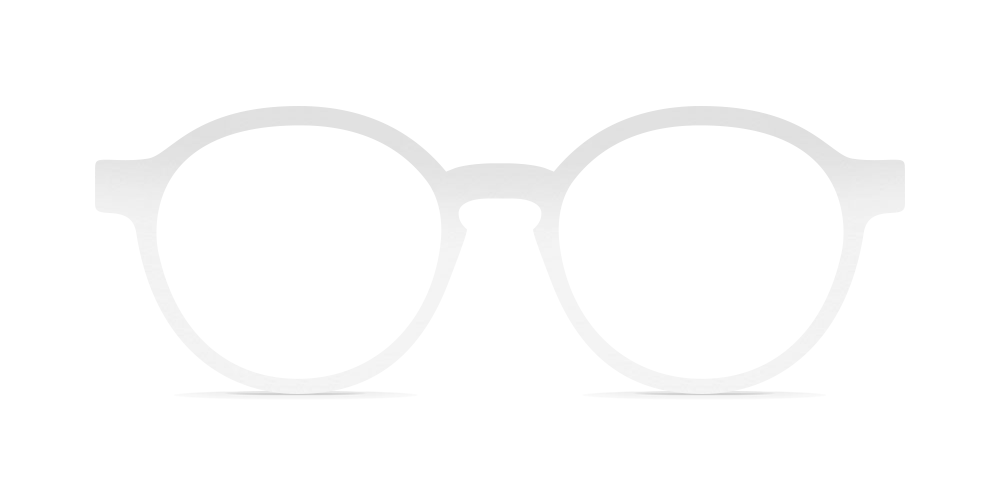 Nina Mûr Carlo eyeglasses in White High Gloss — handcrafted Madrid birch wood frame