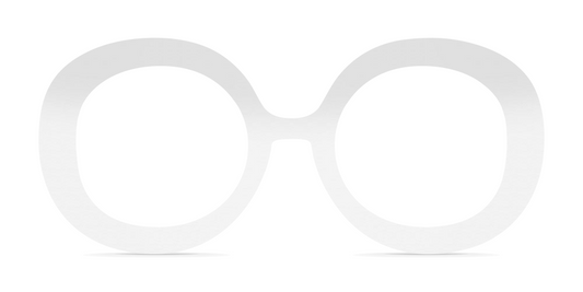 Nina Mûr Susana eyeglasses in White High Gloss — handcrafted Madrid birch wood frame