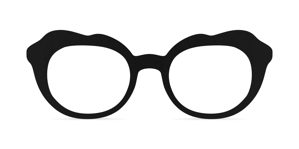 Nina Mûr Lola eyeglasses in Black — handcrafted Madrid birch wood frame