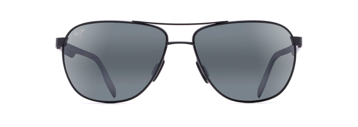 Maui Jim Castles sunglasses in Matte Black, front view