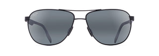Maui Jim Castles sunglasses in Matte Black, front view