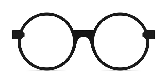 Nina Mûr Clotilde eyeglasses in Black — handcrafted Madrid birch wood frame
