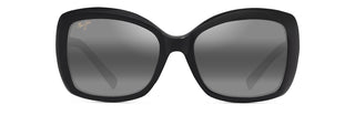 Maui Jim Orchid sunglasses in Shiny Black - Neutral Grey, front view