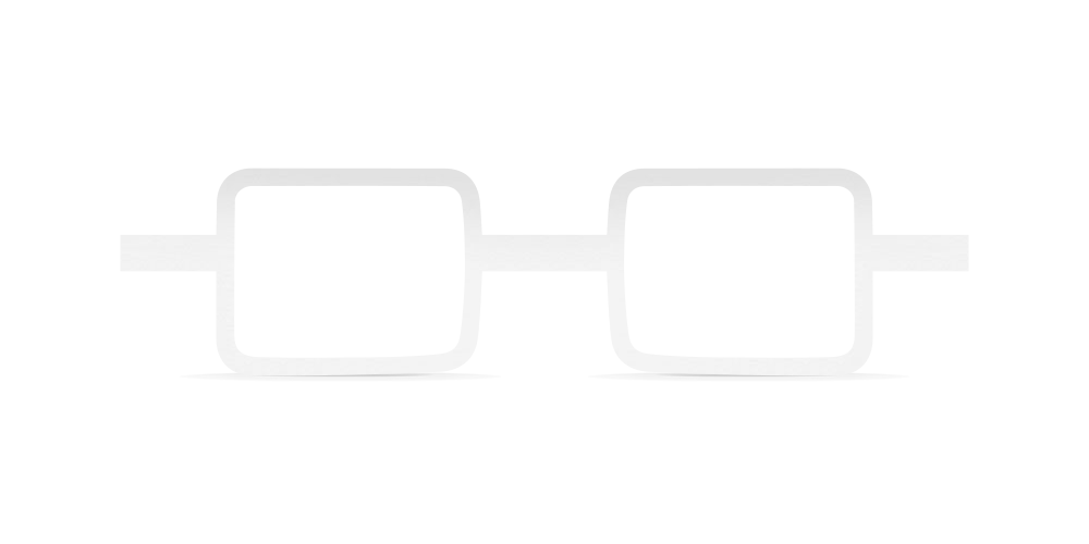 Nina Mûr Cuántica Rectangle eyeglasses in White High Gloss — handcrafted Madrid birch wood frame