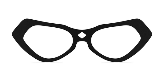 Nina Mûr Arisha eyeglasses in Black — handcrafted Madrid birch wood frame
