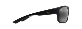 Maui Jim Southern Cross sunglasses in Matte Soft Black with Sea Blue & Grey, side view