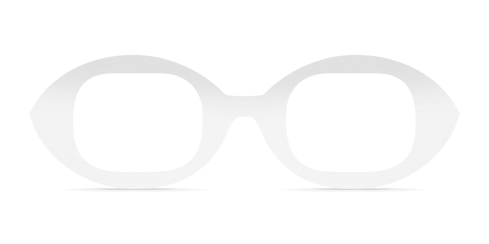 Nina Mûr Vassily eyeglasses in White High Gloss — handcrafted Madrid birch wood frame