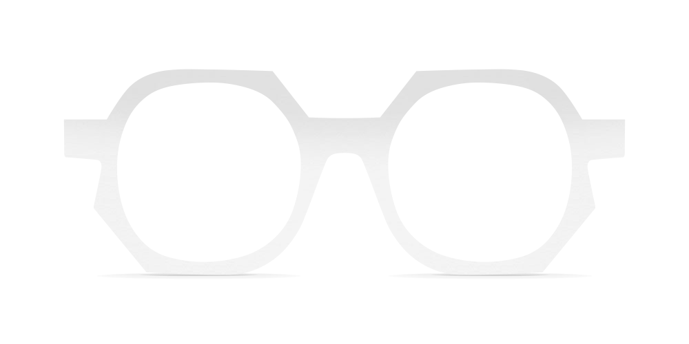 Nina Mûr Oprah eyeglasses in White High Gloss — handcrafted Madrid birch wood frame