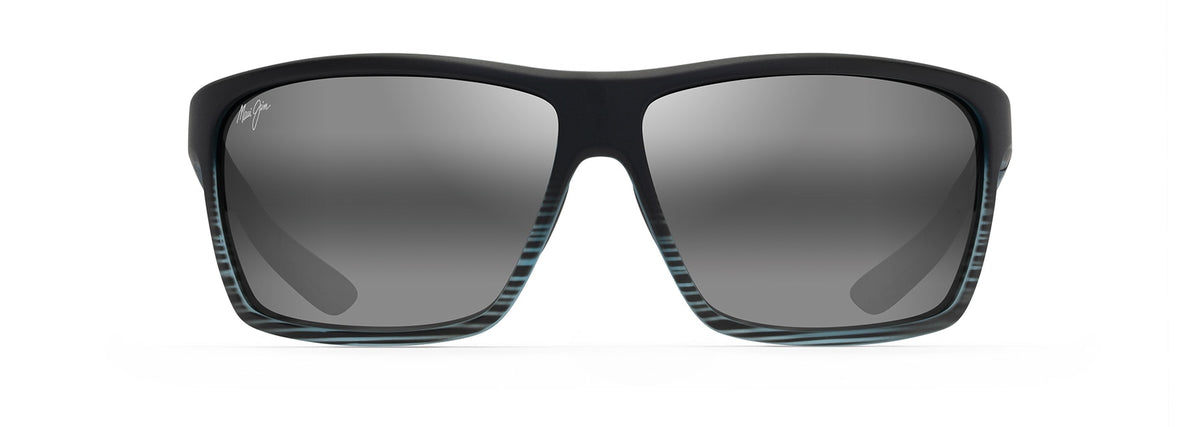 Maui Jim Alenuihaha sunglasses in Grey Black Stripe, front view