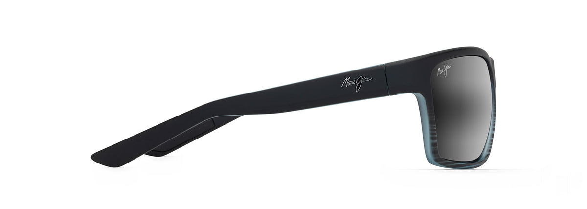 Maui Jim Alenuihaha sunglasses in Grey Black Stripe, side view