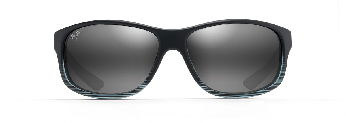 Maui Jim Kaiwi Channel sunglasses in Grey Black Stripe, front view