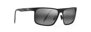 Maui Jim Wana Sunglasses in BLACK - Angled View