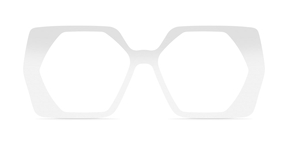 Nina Mûr Jane eyeglasses in White High Gloss — handcrafted Madrid birch wood frame