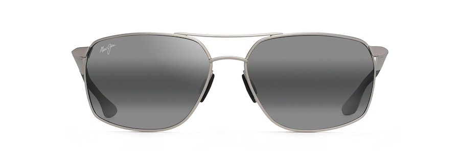 Maui Jim Puu Kukui Sunglasses in SILVER - Front View
