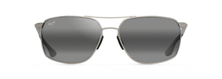 Maui Jim Puu Kukui Sunglasses in SILVER - Front View