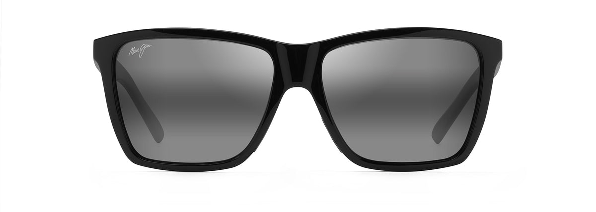 Maui Jim Cruzem sunglasses in Black Gloss, front view