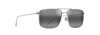 Maui Jim Aeko Sunglasses in SILVER - Angled View
