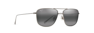 Maui Jim Mikioi Sunglasses in SILVER - Angled View