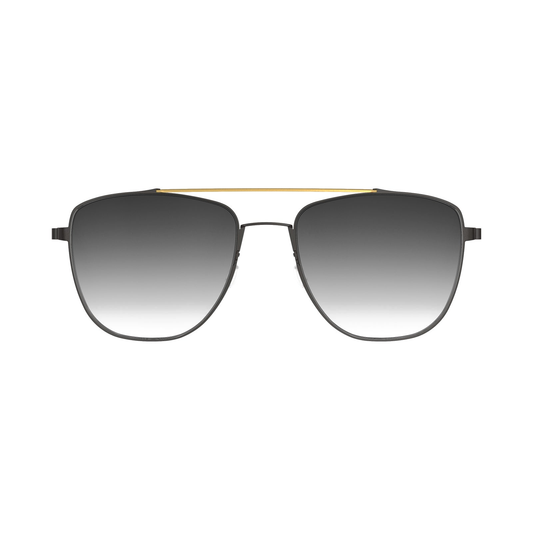 LINDBERG Titanium 8910 sunglasses, Gold/Grey — front view