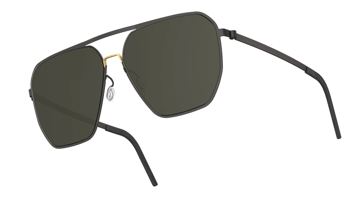 Lindberg TITANIUM 8911 - Black - Gold Bridge / 135 - Normal / Standard
