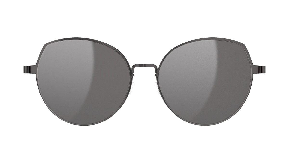 Lindberg TITANIUM 8913 - Black - PU9/ / 135 - Normal / Grey with Light Silver Mirror