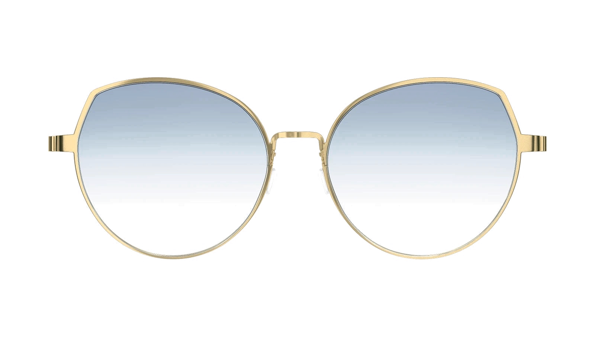 Lindberg TITANIUM 8913 - Gold - PGT / 135 - Normal / Light Blue Gradient