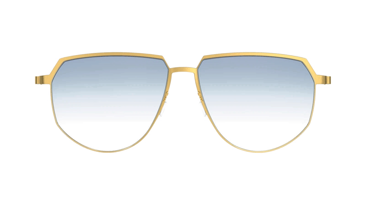 Lindberg TITANIUM 8914 Gold sunglasses - view | Gazal Eyecare, Roswell GA