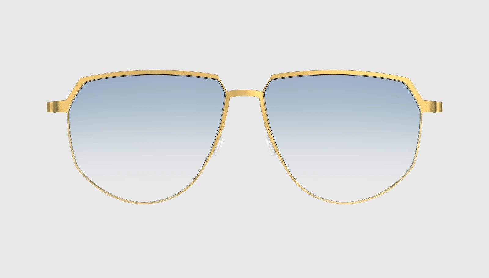 Gold with Blue Gradient Lenses