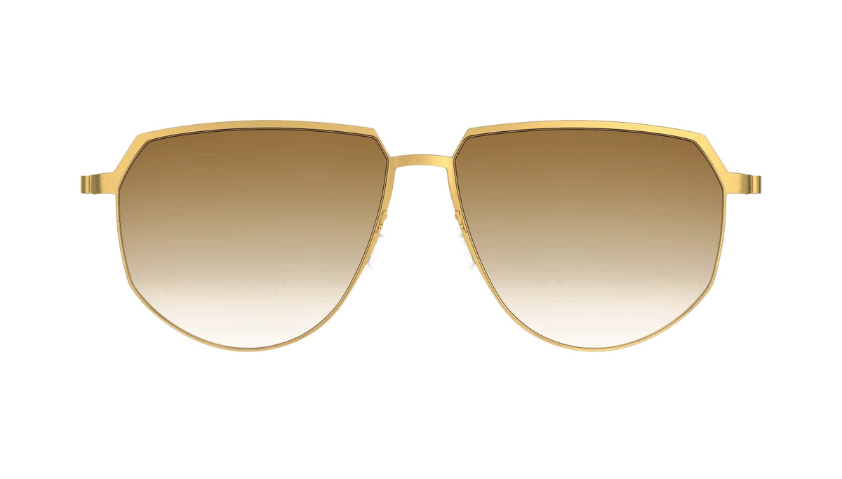 Lindberg TITANIUM 8914 Gold sunglasses - view | Gazal Eyecare, Roswell GA