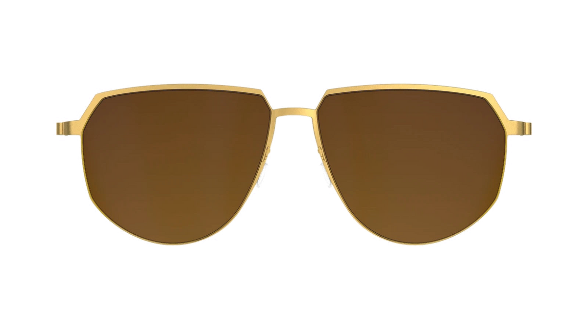 Lindberg TITANIUM 8914 Gold sunglasses - view | Gazal Eyecare, Roswell GA