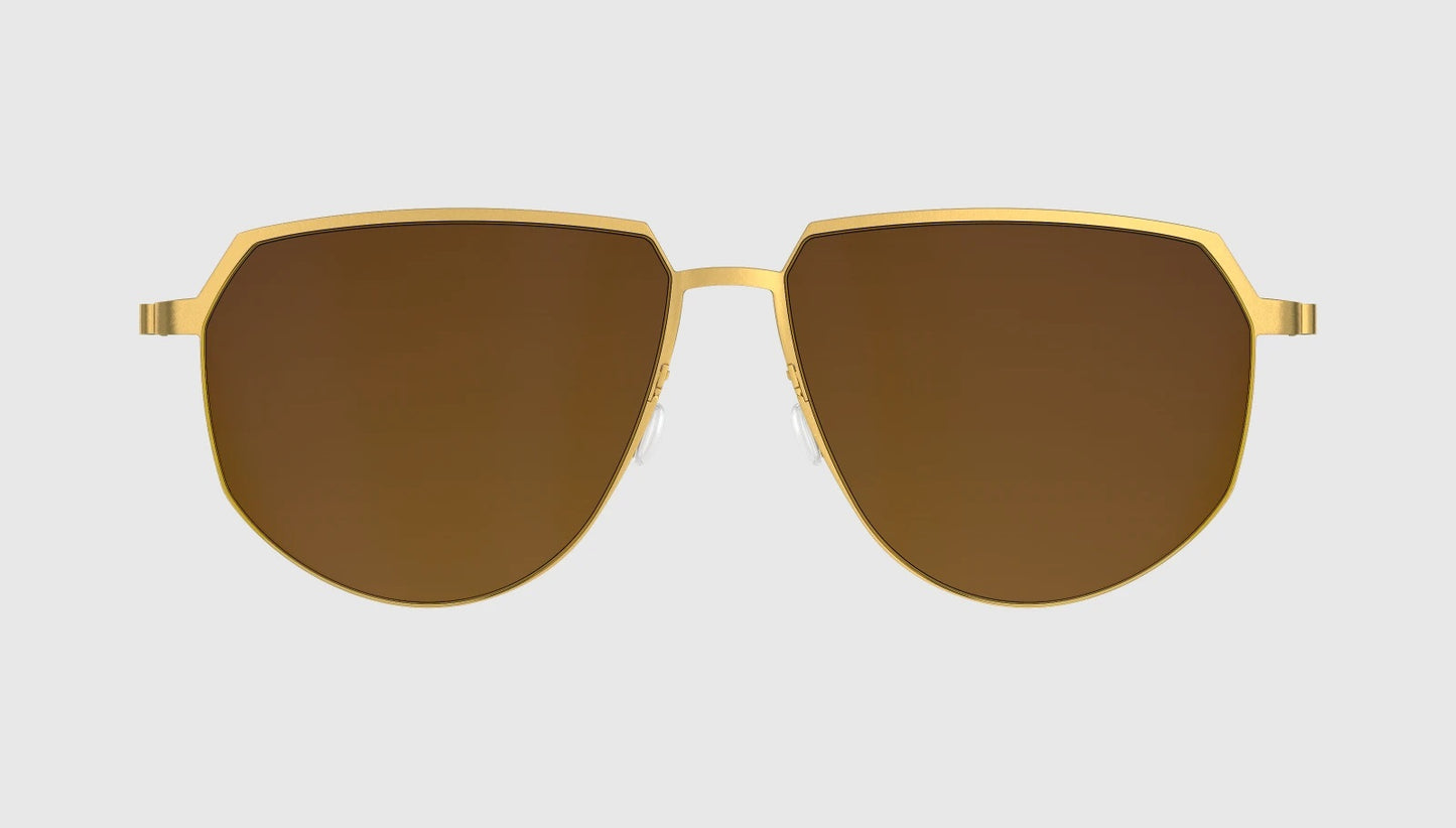 Gold with Brown Polarized Lenses