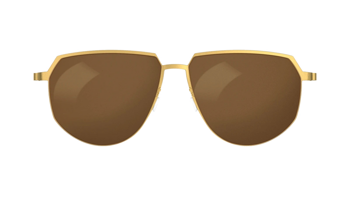 Lindberg TITANIUM 8914 Gold sunglasses - view | Gazal Eyecare, Roswell GA