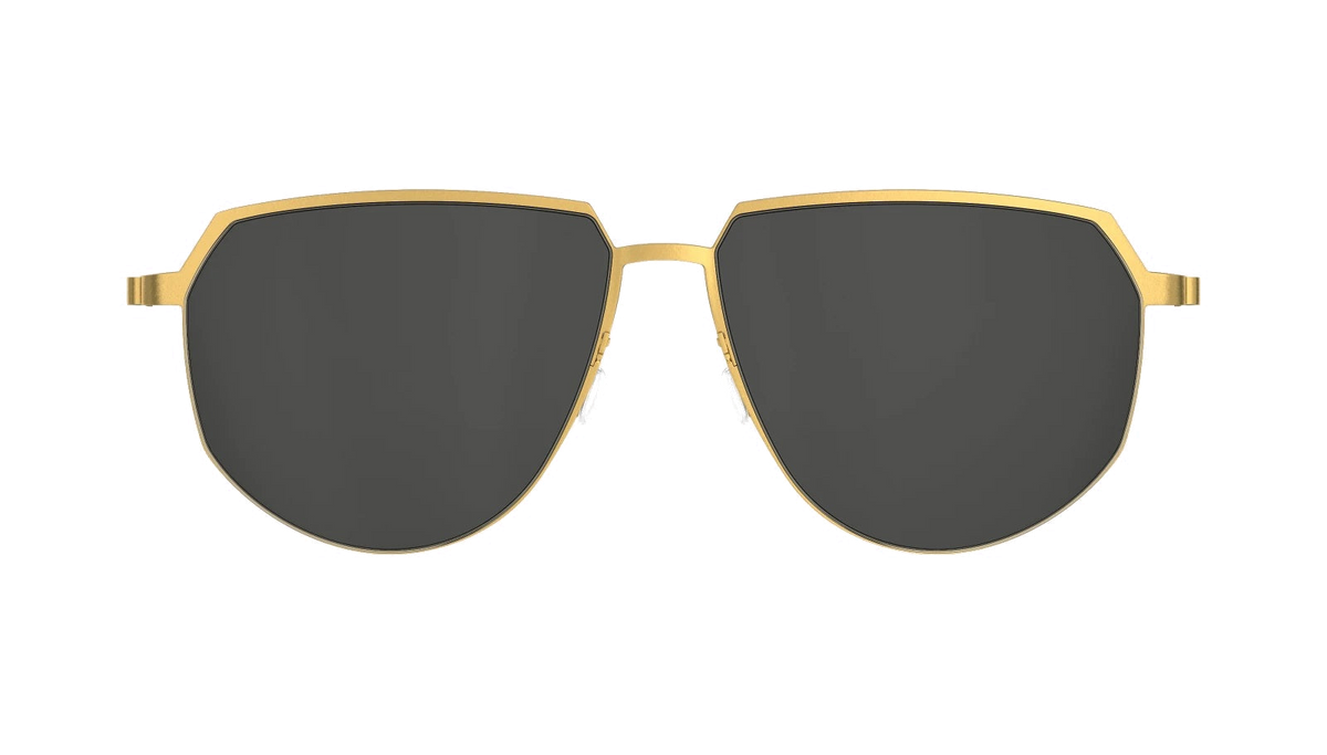 Lindberg TITANIUM 8914 Gold sunglasses - view | Gazal Eyecare, Roswell GA