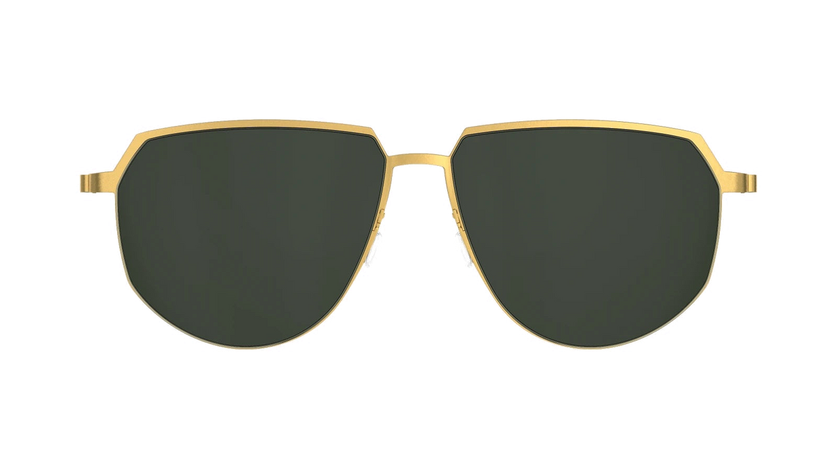 Lindberg TITANIUM 8914 - Gold / 125 - Short / Grey Green